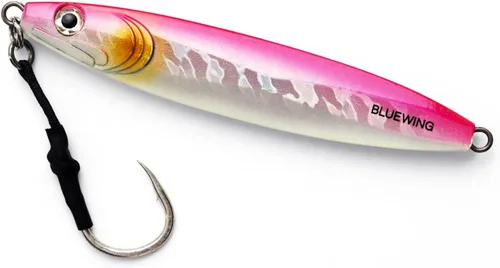Vista 32 de BLUEWING Señuelos de pesca para agua salada de paso lento, plantillas verticales de 2.82 oz-35.27 oz cebo de hundimiento de peces con gancho de Big
