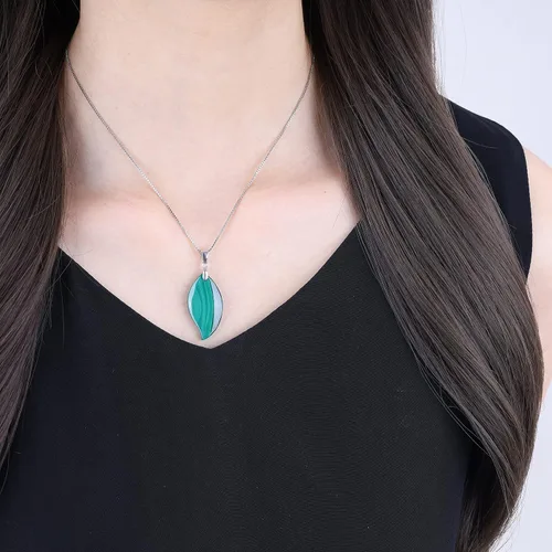 Vista 3 de COAI Collar de cristal curativo de cadena de plata de ley 925 para mujer