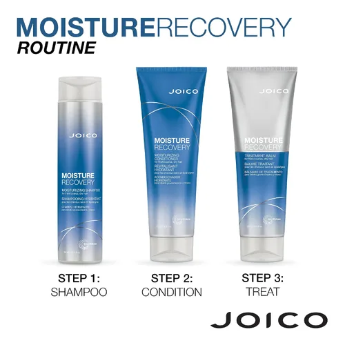 Vista 8 de Joico Moisture Recovery Moisturizing Shampoo & Conditioner For Thick, Coarse, Dry Hair Restore Moisture, Smoothness, Strength, & Elasticity