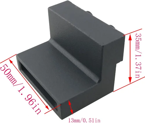 Vista 2 de CHENJIN Tope de rodillo de riel plano – Tope de puerta de granero de aleación de aluminio para puerta corredera – Negro, 1 juego, viene con llave