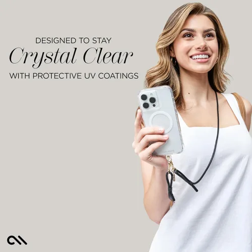Vista 7 de Case-Mate Funda resistente para iPhone 15 Pro, transparente [protección contra caídas de 12 pies] [compatible con MagSafe] Funda magnética