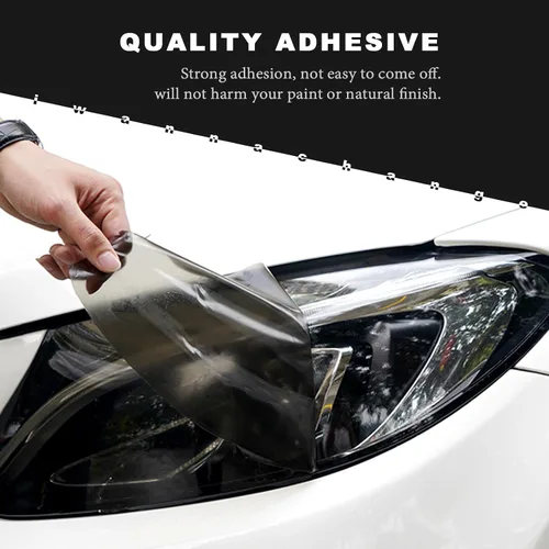 Vista 6 de Compatible con Ford Mustang 2015 2016 2017 Kit de tinte de vinilo precortado completo luz trasera completa y faros con cubierta de envoltura de humo