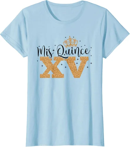 Vista 22 de Camiseta de quinceañera Mis Quince para cumpleaños número 15 Blanco
