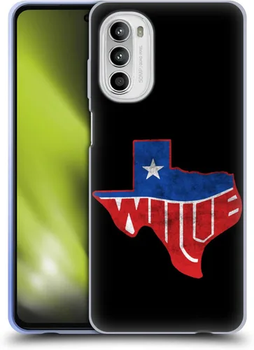 Vista 9 de Head Case Designs Officially Licensed Willie Nelson Black and White Grunge Soft Gel Case Compatible with Motorola Moto G52