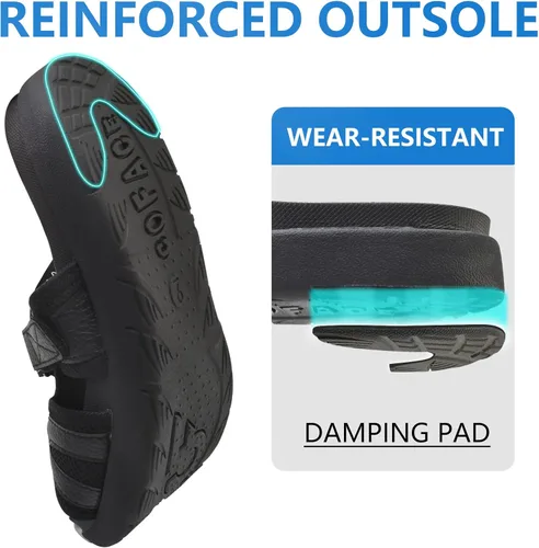 Vista 5 de COFACE Sandalias de recuperación deportiva para hombre, fascitis plantar, suaves, ligeras, ortopédicas