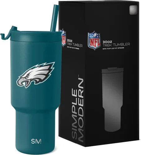 Vista 10 de Simple Modern - Vaso de 30 oz con tapa abatible y tapa con pajita