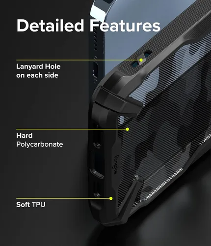 Vista 6 de Ringke Fusion-X - Funda compatible con iPhone 13 Pro Max, diseño de camuflaje, parte trasera dura, resistente, a prueba de golpes, avanzada funda