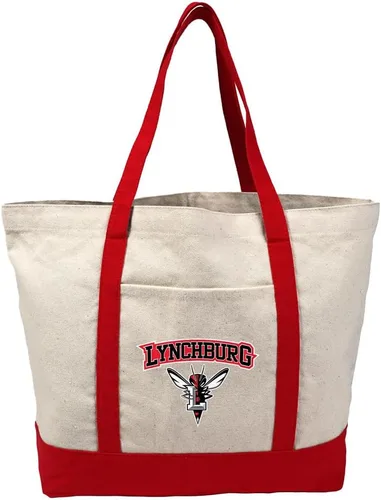 Vista 164 de Campus Lab Bolsa de lona con logotipo primario colegiado con bolsillo externo, bolsa de hombro reutilizable para ir de compras, playa Águilas A&m