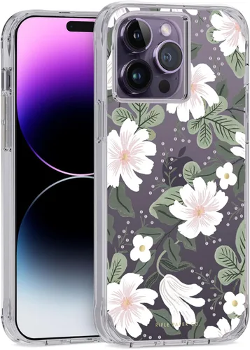 Vista 9 de Rifle Paper Co. Funda para iPhone 14 Pro Max [Funciona con cargador inalámbrico] [Protección contra caídas de 10 pies] Bonita funda para iPhone
