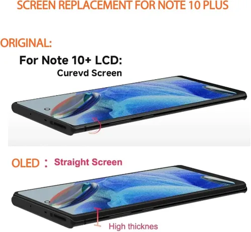 Vista 5 de OLED para Samsung Galaxy Note 10 Plus Reemplazo de pantalla para Samung Note 10 Plus pantalla LCD táctil SM-N975F SM-N975U LCD digitalizador táctil