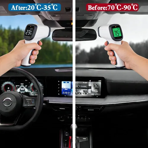 Vista 2 de Protector de salpicadero para salpicadero, protector solar compatible con Nissan Kicks 2025 2026