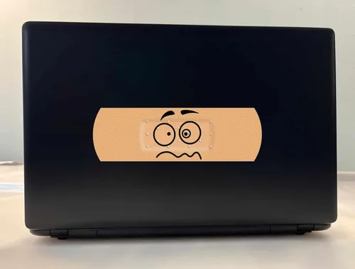 Vista 3 de StickerTalk Crazy Face - Adhesivo de vinilo con vendaje, 8 x 2.5 pulgadas