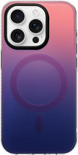 Vista 89 de Funda degradada para iPhone 14 Pro - Diseño multicolor degradado naranja y amarillo, resistente a los impactos y con imanes