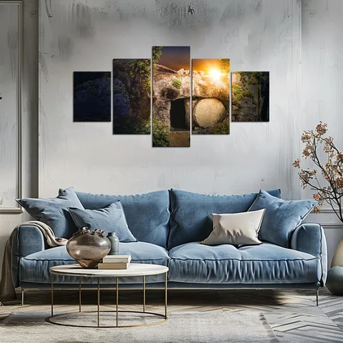 Vista 28 de Arte de Pared Cristiano Símbolo Religioso Cuadro Enmarcado Pintura de Cruz de Cristo Cruces Decoración de Pared Impresión en Lienzo de Cruz Póster