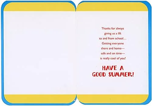 Vista 2 de Designer Greetings Pandas en la ventana trasera del autobús: tarjeta de agradecimiento para jóvenes y niños mejor conductor de autobús