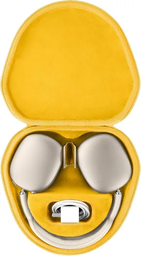 Vista 15 de co2CREA Funda rígida con modo de sueño, reemplazo para auriculares Apple AirPods Max inalámbricos de diadema (Funda negra)