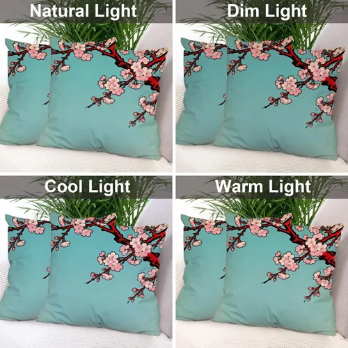 Vista 72 de Batmerry Autumn Pumpkin Templeton Throw Pillow Covers, Green Leaves Paths Forests Decorative Pillow Covers Digital Printing Blended for Couch Sofa