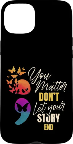 Vista 9 de Semicolon Mental Health Awareness Prevention Case for iPhone 17