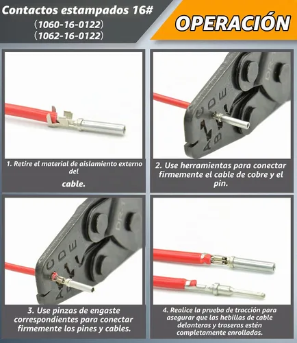 Vista 4 de Kit de conectores Deutsch de 116 piezas, DT 2, 3, 4, 6, 8, 12 pines, conectores eléctricos impermeables IP67 con enchufe con 40 pares, tamaño 16