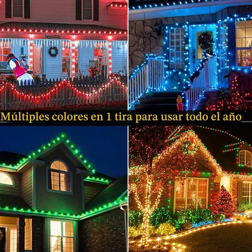 Vista 6 de Joomer Guirnalda de luces de Navidad, 65 pies, 100 LED C9 que cambian de color, luces RGB para árbol de Navidad, conectables, control remoto