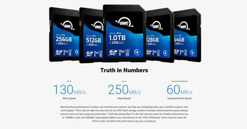 Vista 3 de OWC Atlas Pro - Tarjeta de memoria SDXC UHS-II V60 de 64 GB