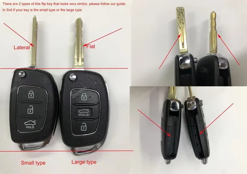 Vista 2 de Protector de silicona de carbono con 4 botones para Hyundai Santa Fe, Sonata, Tucson, Tuscon TQ8-RKE-4F16 2013-2016