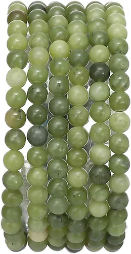 Vista 42 de BEADIA Cuentas redondas de jade africano natural de piedra suelta semipreciosas para hacer joyas 4MM 38cm/hebra