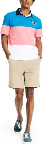 Vista 4 de Nautica Polo de rayas rugby de ajuste relajado para hombre