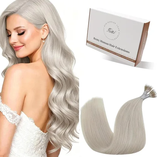 Vista 27 de 【Descuento】Hetto - Extensiones de cabello con cinta adhesiva, 40g, extensiones de cabello humano, color rubio ceniza oscuro degradado a rubio medio