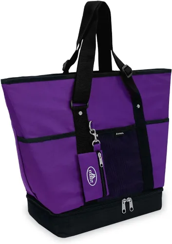 Vista 7 de Bolsa de compra, de Everest, Negro), 1002DLX-BK
