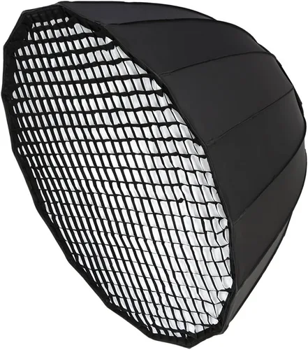 Vista 4 de Godox Portátil P90L 90CM profundo Parabólico Honeycomb Grid Softbox Bowens Mount Studio Flash Reflector Photo Studio Softbox
