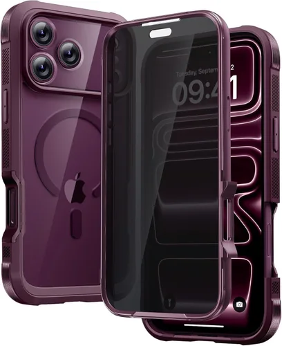 Vista 63 de Carcasa Diaclara diseñada para iPhone 12/12 Pro, carcasa completa resistente con protector de pantalla táctil y antiarañazos integrado, carcasa