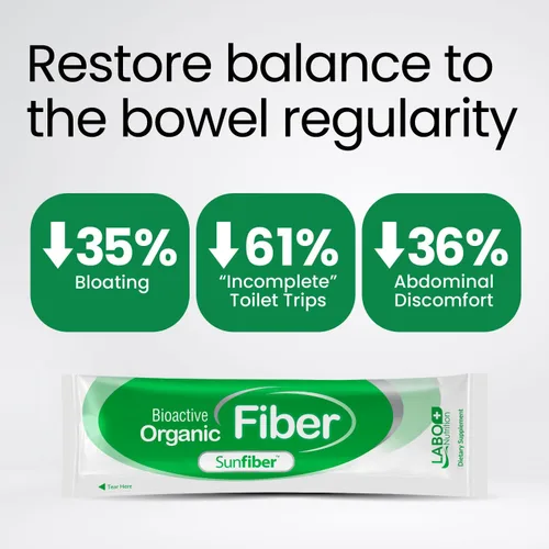 Vista 5 de LABO Nutrition Fibra Orgánica Bioactiva – Sunfiber PHGG Fibra Prebiótica Soluble para la Regularidad Digestiva y Salud Intestinal – Goma de Guar