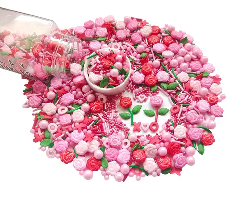 Vista 6 de Sentovac Gránulos comestibles de perlas de zanahoria de Pascua para decoración de pasteles, cupcakes, galletas y helado, 3.35 onzas