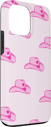 Vista 3 de Funda con estampado de sombrero de vaquero rosa para iPhone 13 Pro Max