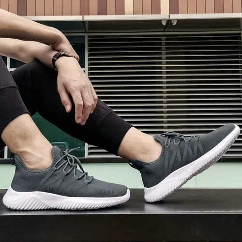 Vista 6 de Feethit - Tenis para hombre, para correr, fáciles de poner, transpirables, ligeros, cómodos, modernos y antideslizantes