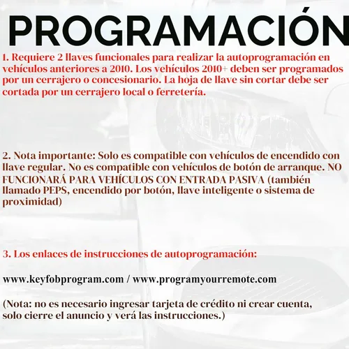Vista 4 de SUPALAND Llavero de Mando a Distancia FOBIK Reemplazo Compatible con Dodge Challenger 2008 2009 2010 2011 2012 2013 2014 Charger 2009-2013 Durango