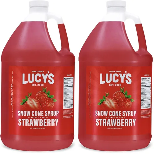 Vista 11 de Lucy's Family Owned – Jarabe para cono de nieve de raspado – 1 galón (128 onzas)