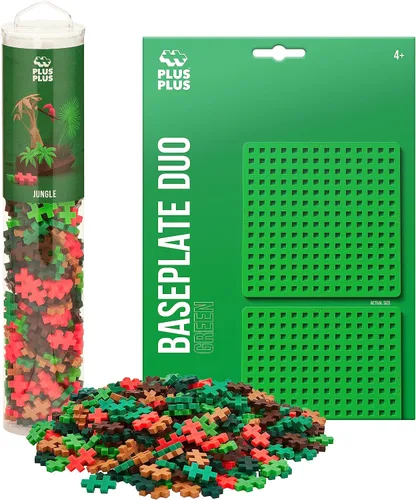 Vista 16 de Plus Plus Juego de 240 piezas básicas de mezcla de tubos y placa base, mini bloques de construcción entrelazados, juguetes de tallo para niños