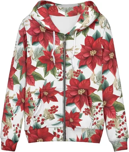 Vista 40 de Showudesigns Sudaderas con capucha y cremallera para mujer XS-5XL Un pollo