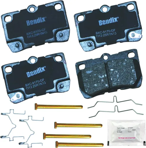 Vista 266 de Bendix Priority1 CFC154 - Juego de pastillas de freno de disco para Avanti II, Century, LeSabre, Regal, Riviera, chasis comercial, DeVille