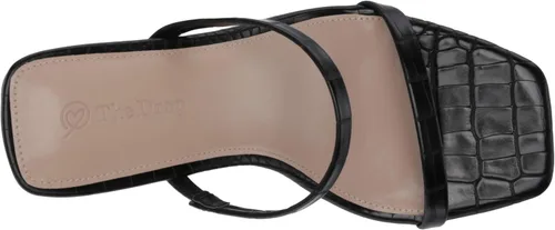 Vista 8 de The Drop - Sandalias de tacón alto Avery con dos correas y punta cuadrada para mujer