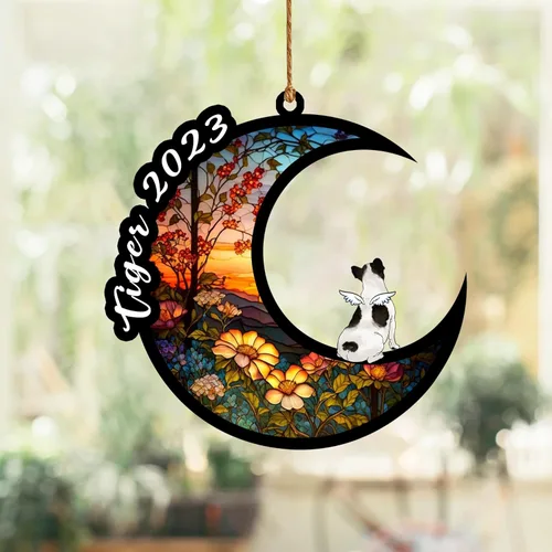 Vista 261 de Nazenti Atrapasoles conmemorativo para perros, adornos de Navidad personalizados para perros, adorno de Navidad, regalos conmemorativos para perros