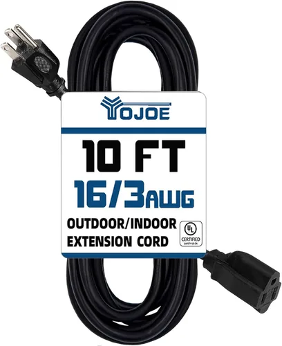 Vista 11 de YOJOE Cable de Extensión, Cable de Alimentación de 3 Clavijas 13A Resistente a la Intemperie, Cable de Extensión Marrón de Servicio Pesado Calibre