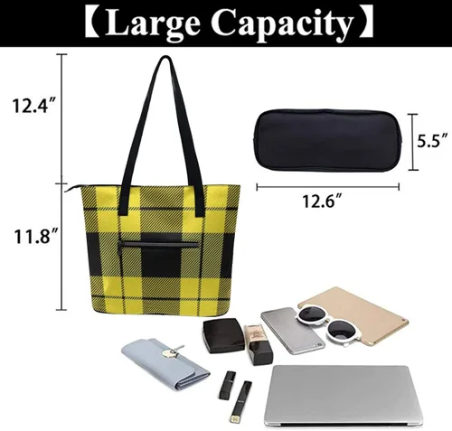 Vista 5 de Bolsos grandes de cuero y bolsos de mano de gran capacidad para viajes
