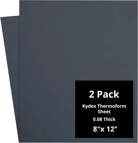 Vista 137 de Kydex Sheets - Solid Color DIY Kit for Crafting Holsters, Sheaths, and Mag Pouches - (8x8, 8x12, 12x12), Premium Thermoform Sheets - Thick, Durable