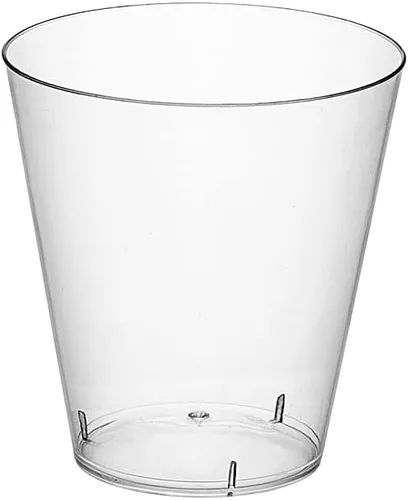 Vista 9 de Party Essentials 50 vasos de chupito de plástico duro, 1 onza, transparentes