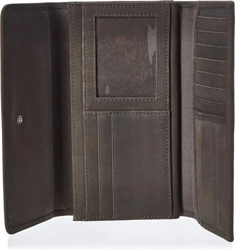 Vista 4 de Timberland - Cartera de piel con solapa RFID para mujer, estilo Castlerock (nobuck), talla única