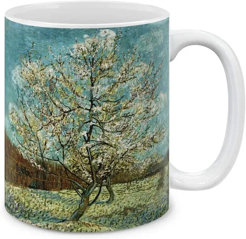 Vista 9 de MUGBREW Classic Art - Taza de café de cerámica de almendra Vincent Van Gogh, 11 onzas