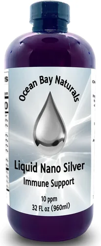 Vista 4 de Liquid Nano Silver Más absorbible que la plata coloidal 10 ppm Paquete doble Gotero de 1 onza